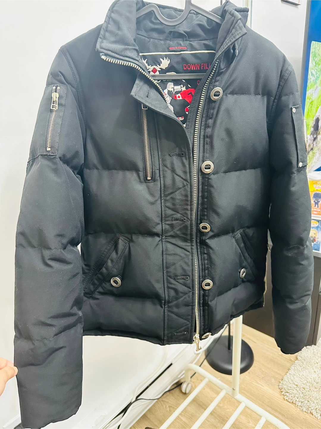 Moose Knuckles Down Filled Jacket Black (female small) - photo 2