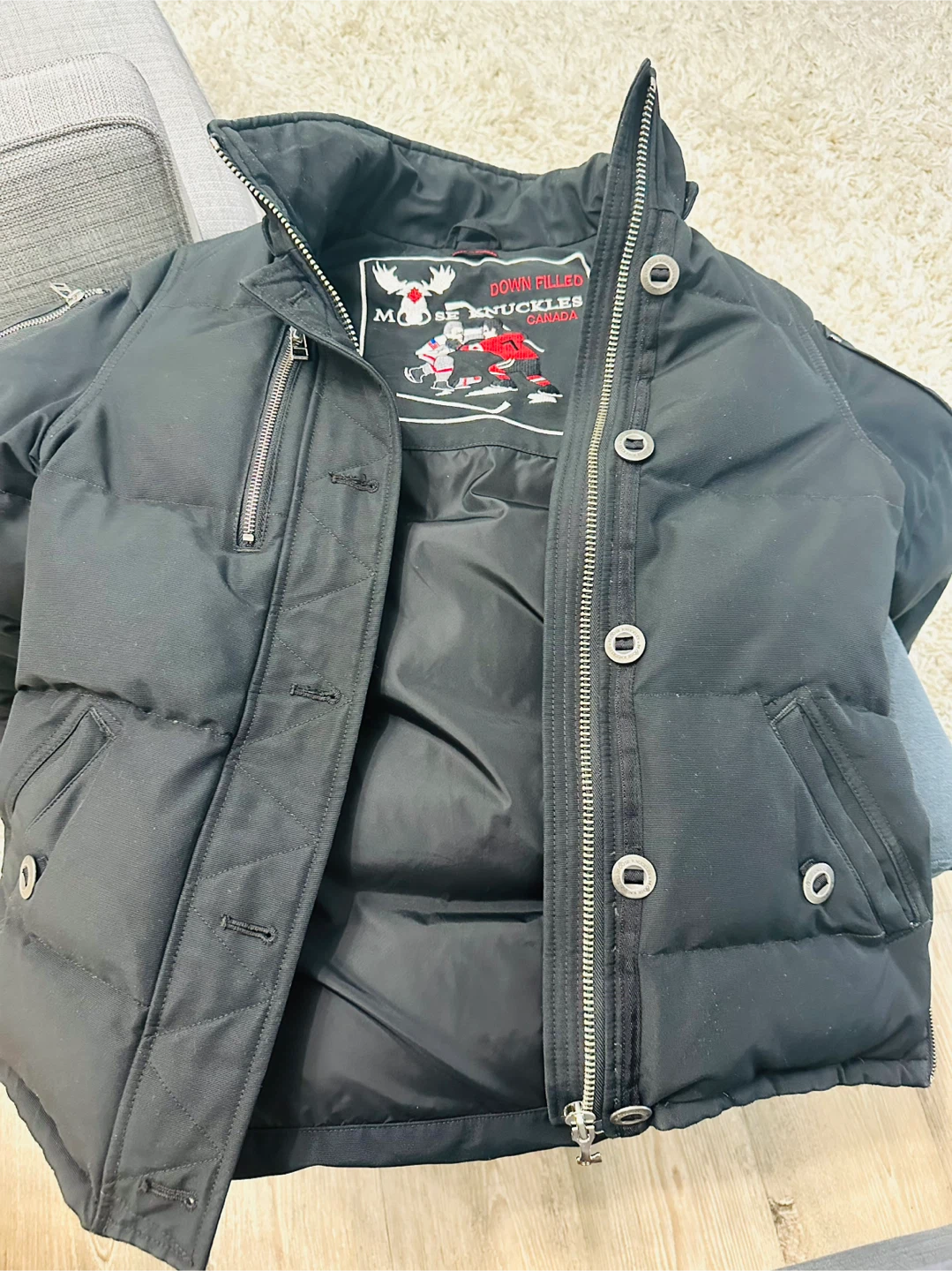Moose Knuckles Down Filled Jacket Black (female small) - photo 5