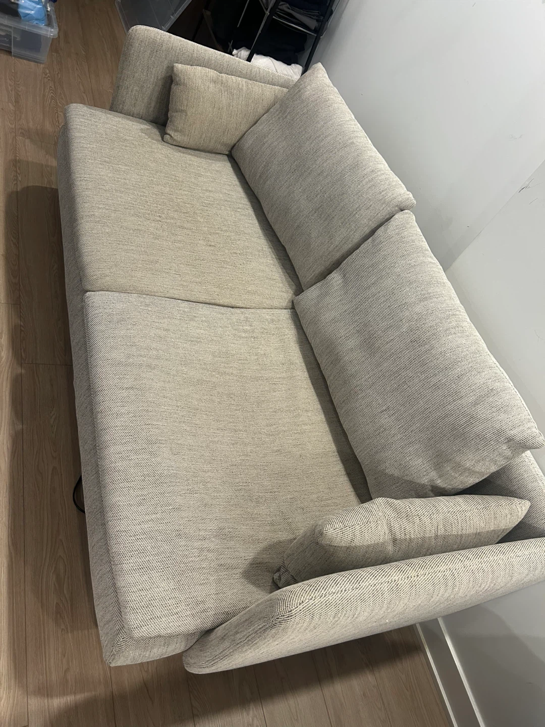 Light Grey Two-Seater Sofa - photo 3