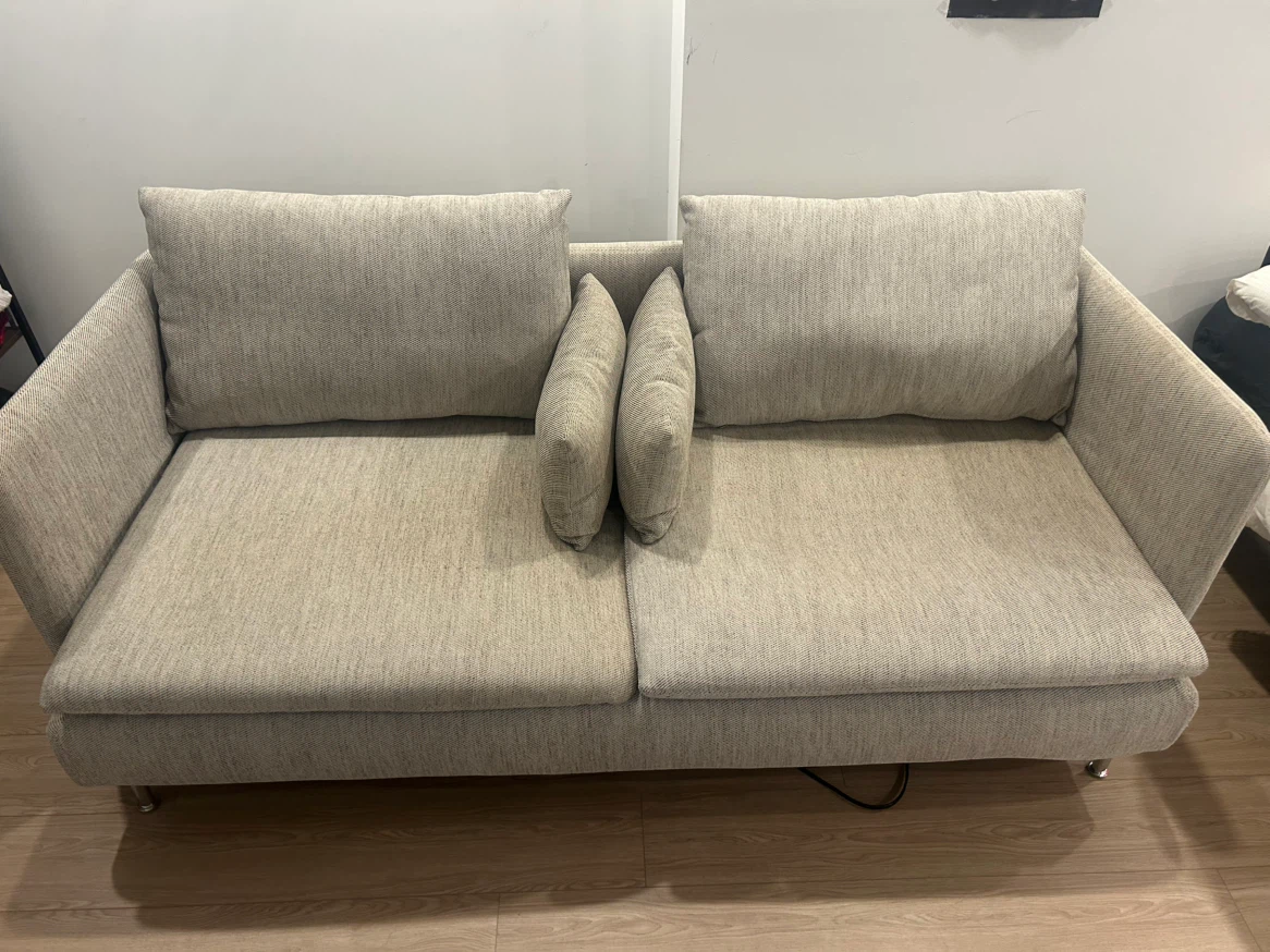 Light Grey Two-Seater Sofa - photo 5