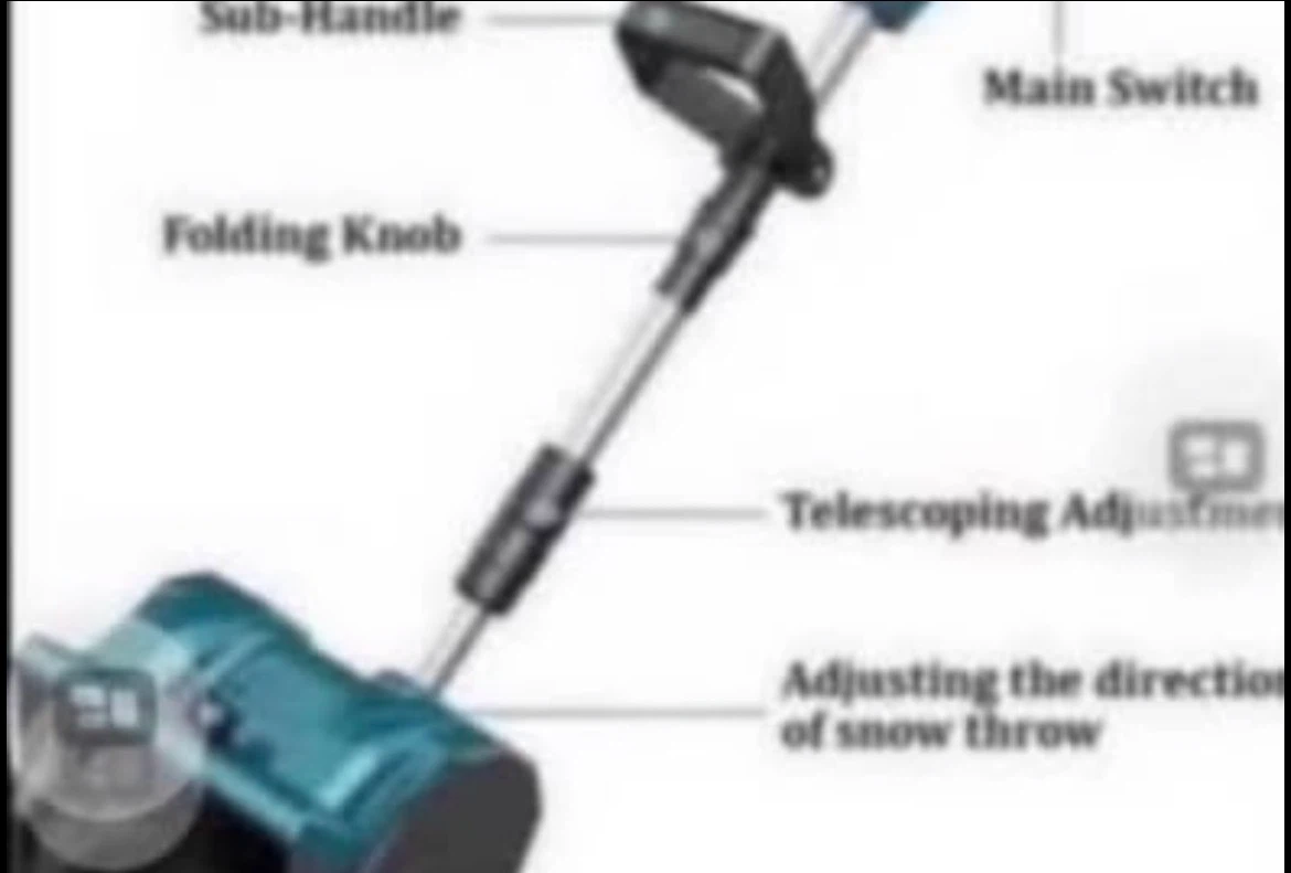 Snow Blower with two batteries and charger - photo 5