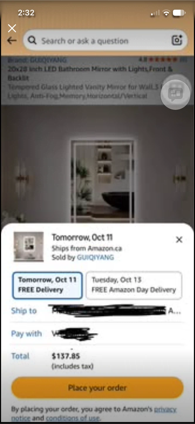 20x28 inch LED Bathroom Mirror - photo 5
