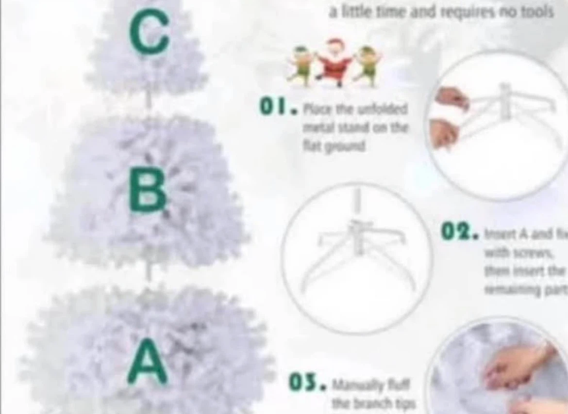 6ft White Artificial Christmas Tree - photo 3