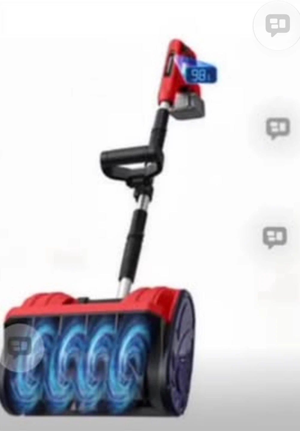 MekiPow Cordless Electric Snow Shovel