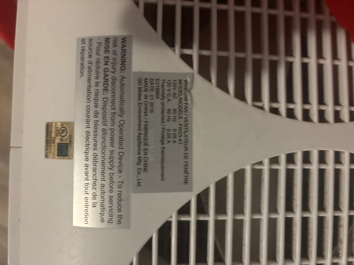 Midea FW23-A1 Window Fan