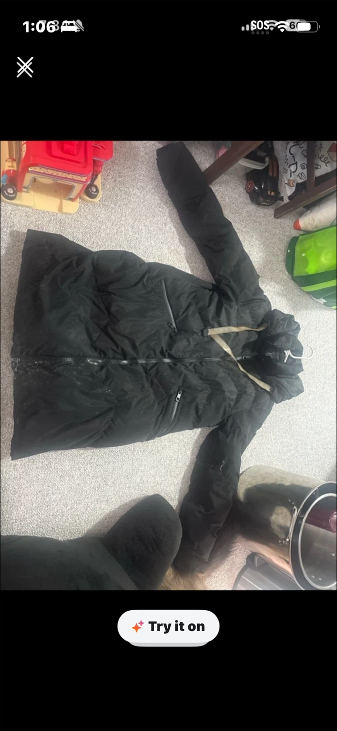 Super Puff Long Black Jacket