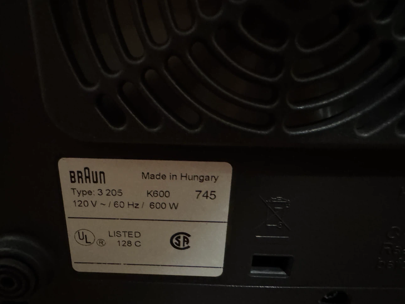 Braun CombiMax K600 Food Processor 600W Type 3205 W/ Accessories - photo 3