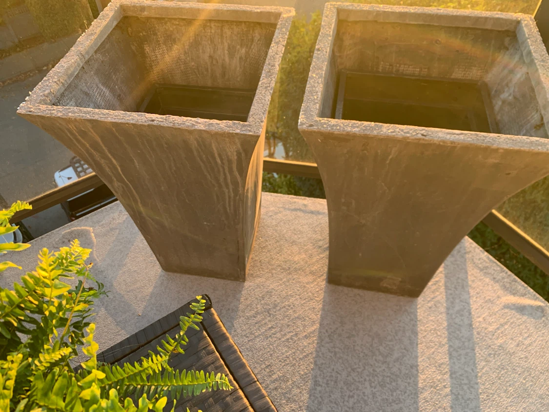Set of 2 Tall Square Planters