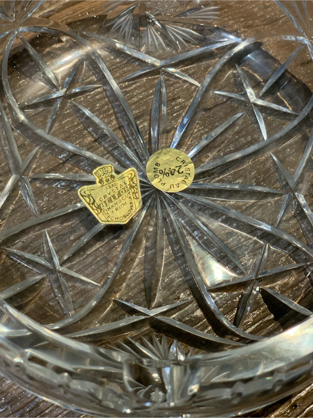 Belfor Lead Crystal Ashtray