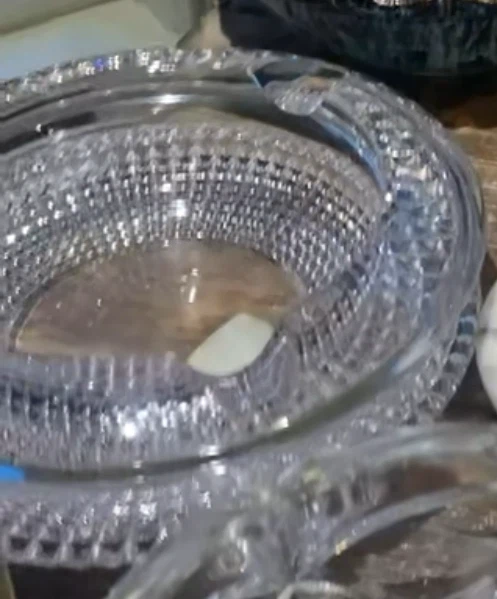 Lead Crystal Dish/ Ash tray 24% Lead Oxide