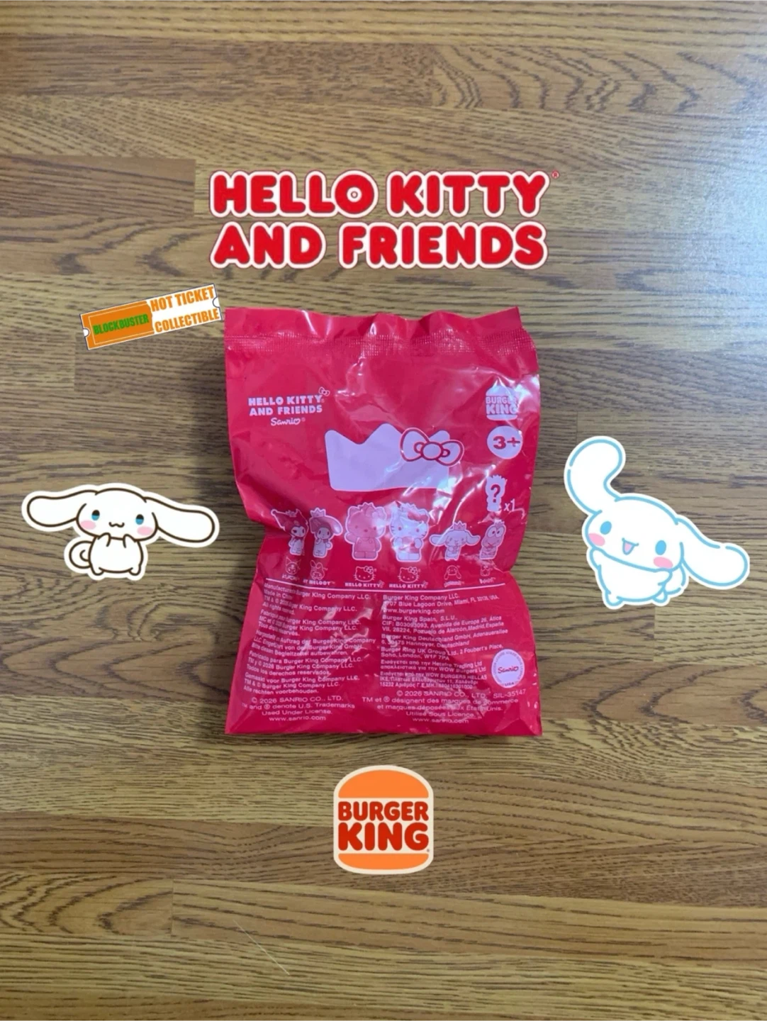 Burger King | Hello… King Jr… Meal Toy (Cinnamoroll)