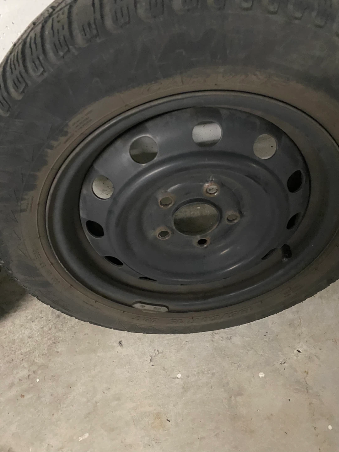 Two Snow Tires with Steel Rims - photo 3