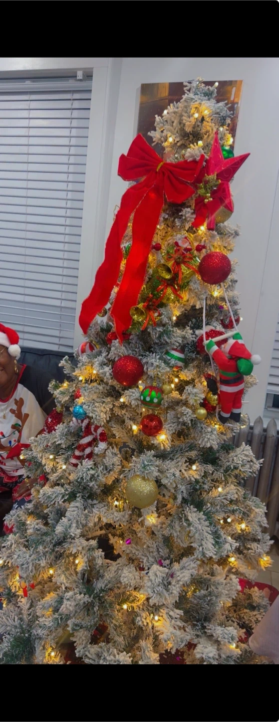 Flocked Artificial Christmas Tree