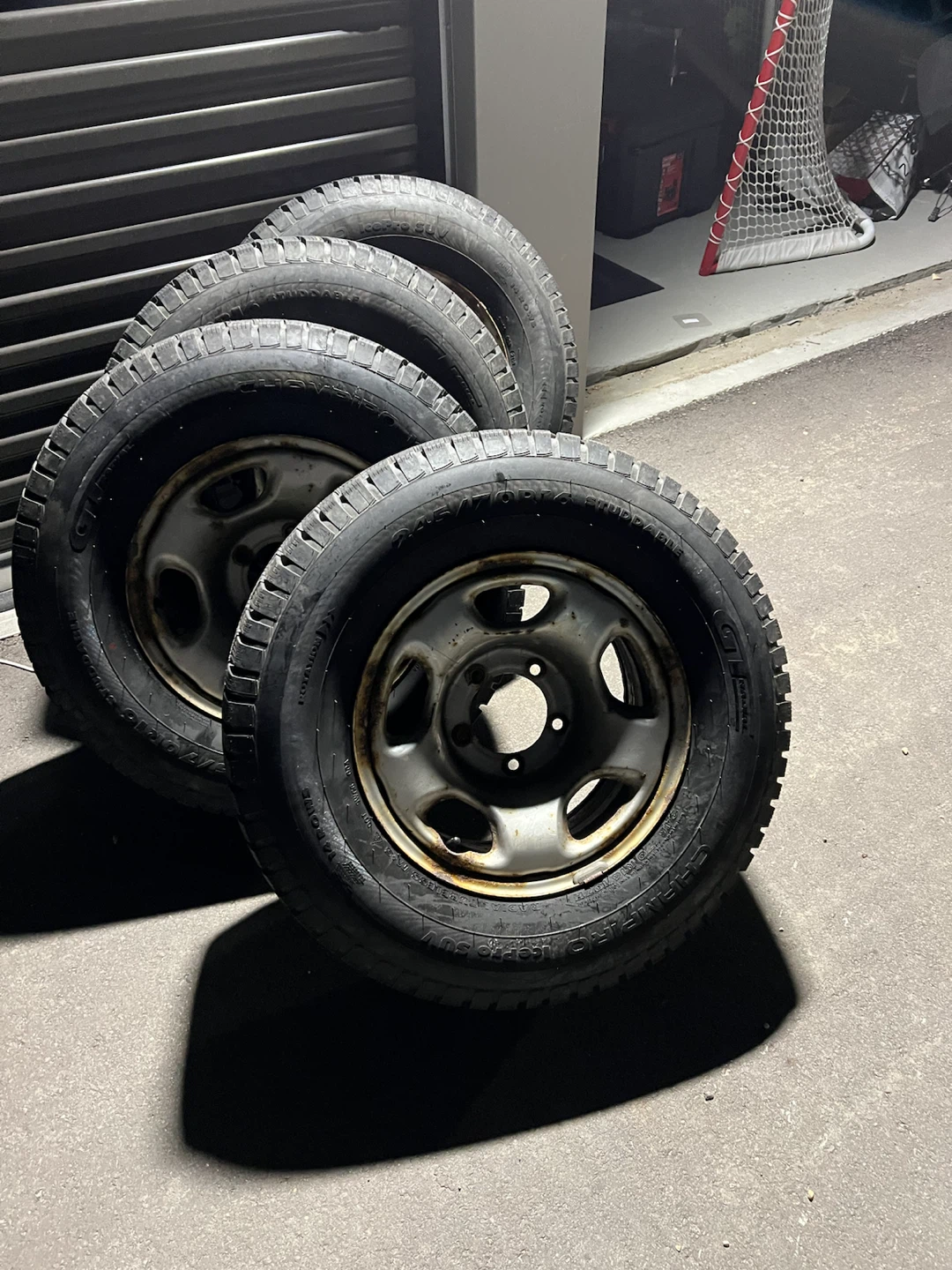 Set of 4 GT Radial Champiro Winter Tires on Rims