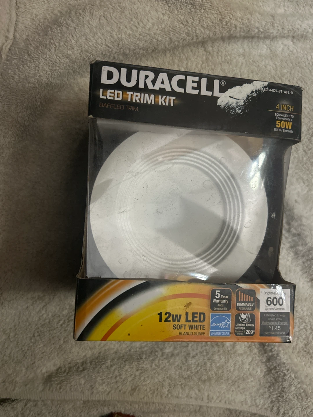 Duracell 4 Inch LED Baffled Trim Kit