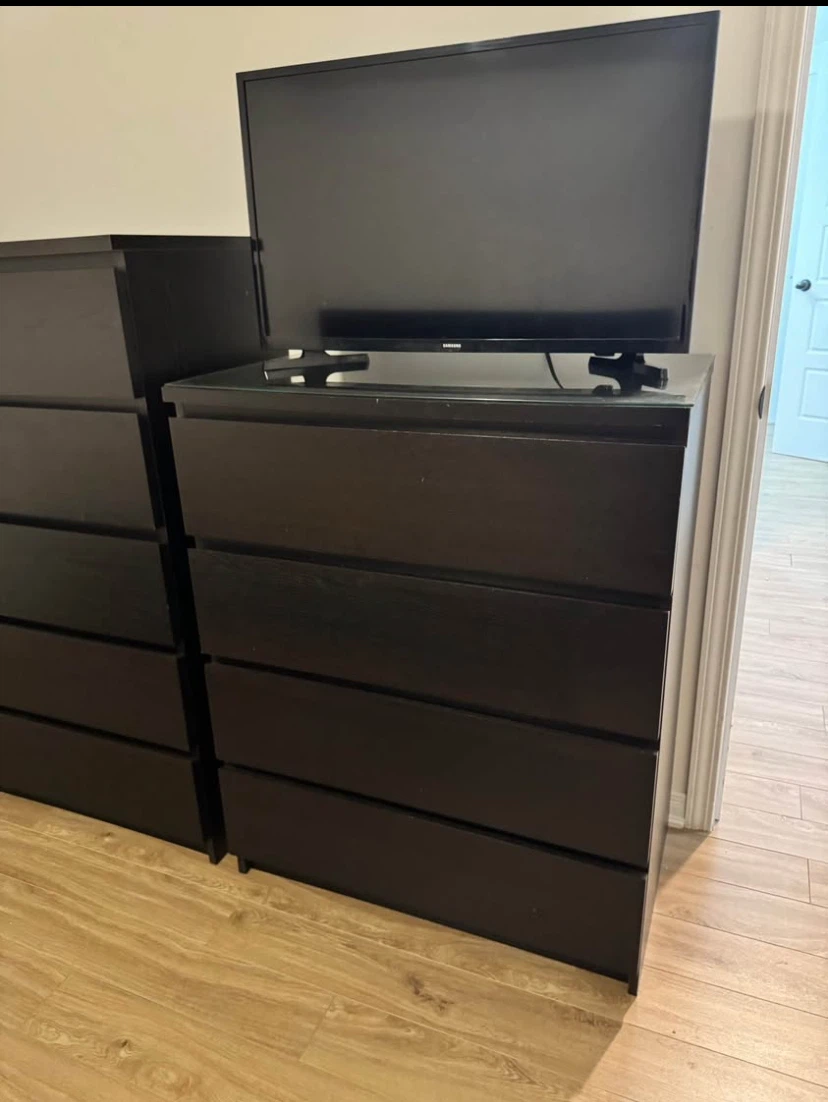 IKEA Malm Dark Brown Dresser Set