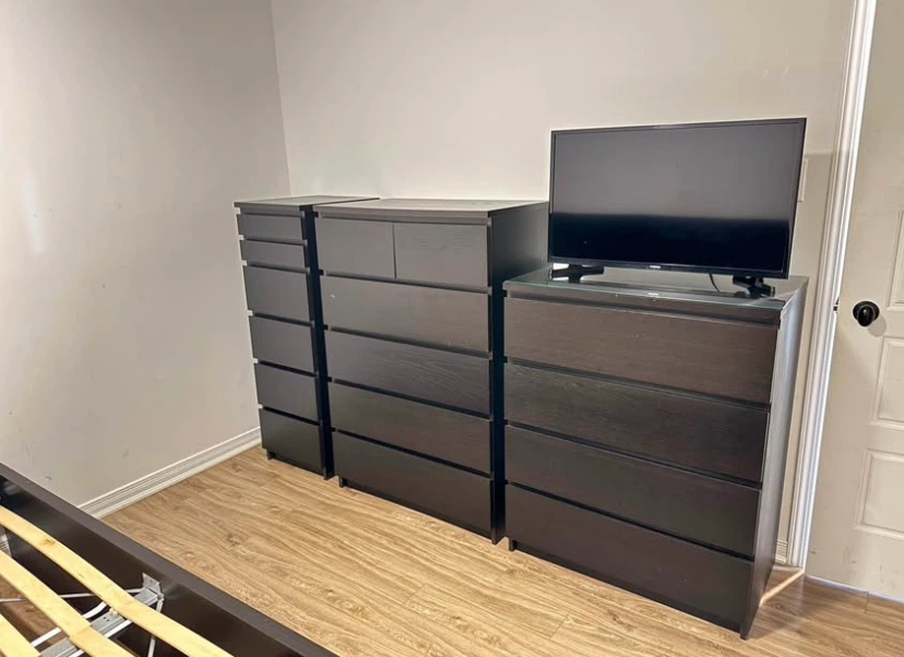 IKEA Malm Dark Brown Dresser Set - photo 4