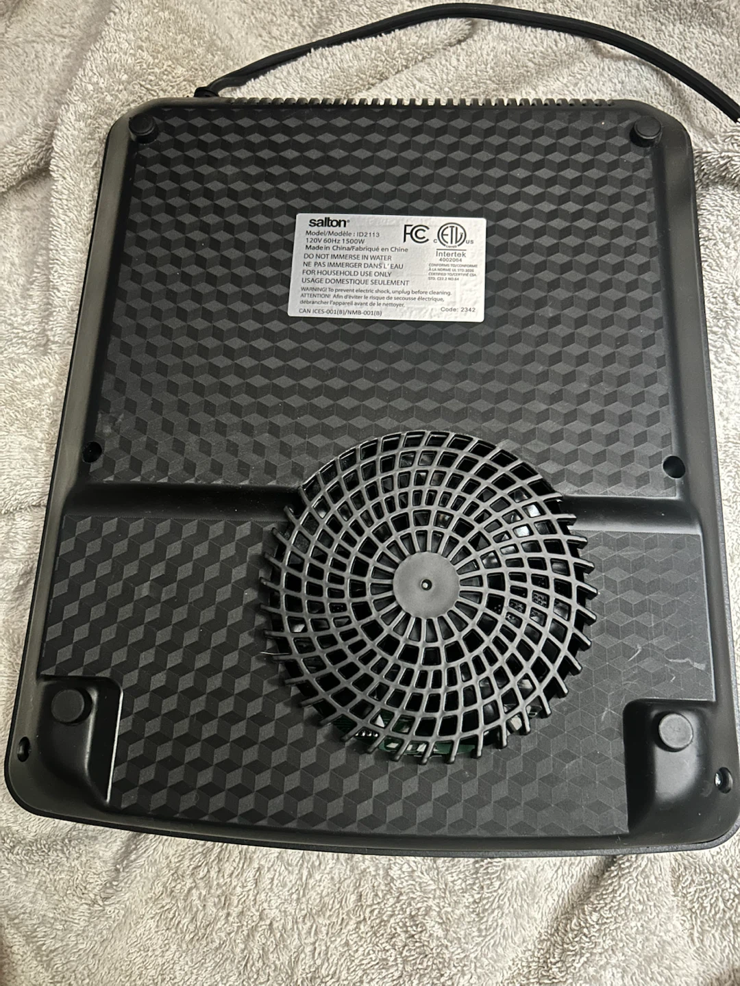 Salton Induction Cooktop ID2113 - photo 2