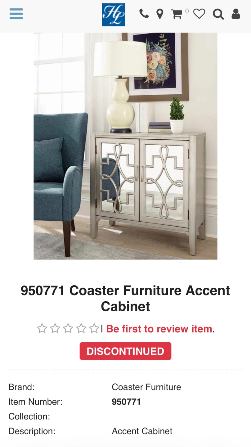 Valued$500 Accent Cabinet like new - photo 4