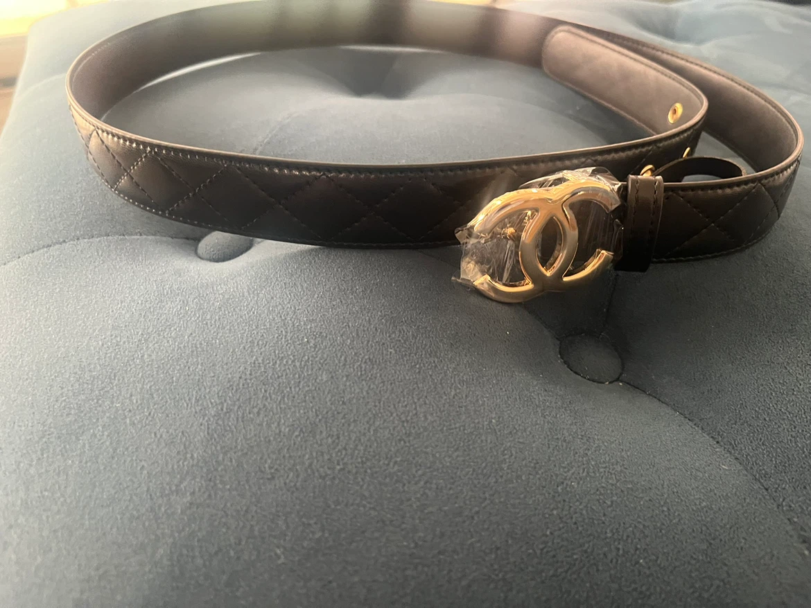 Chanel Quilted Leather Belt Size 95 - photo 2