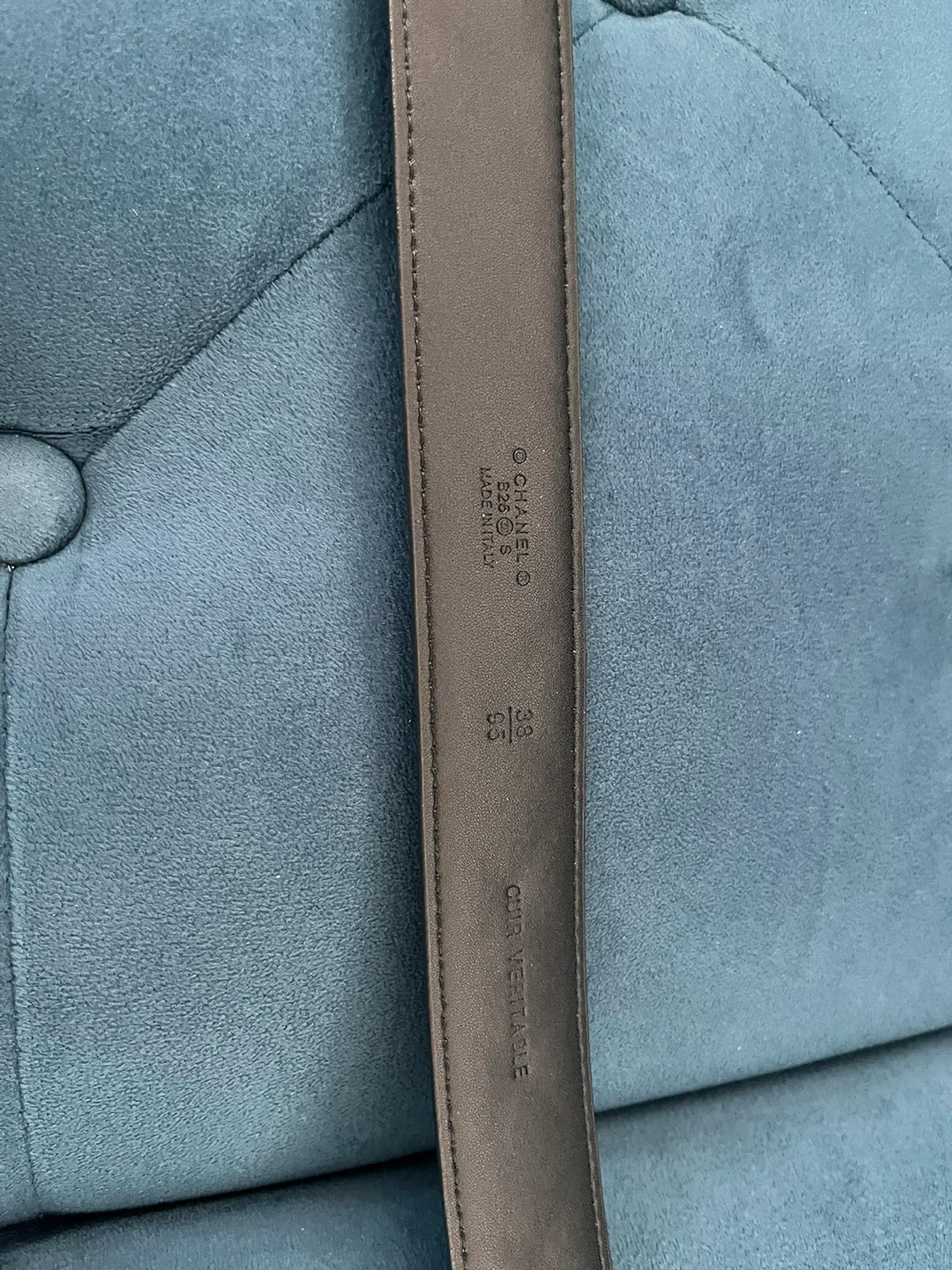 Chanel Quilted Leather Belt Size 95 - photo 4