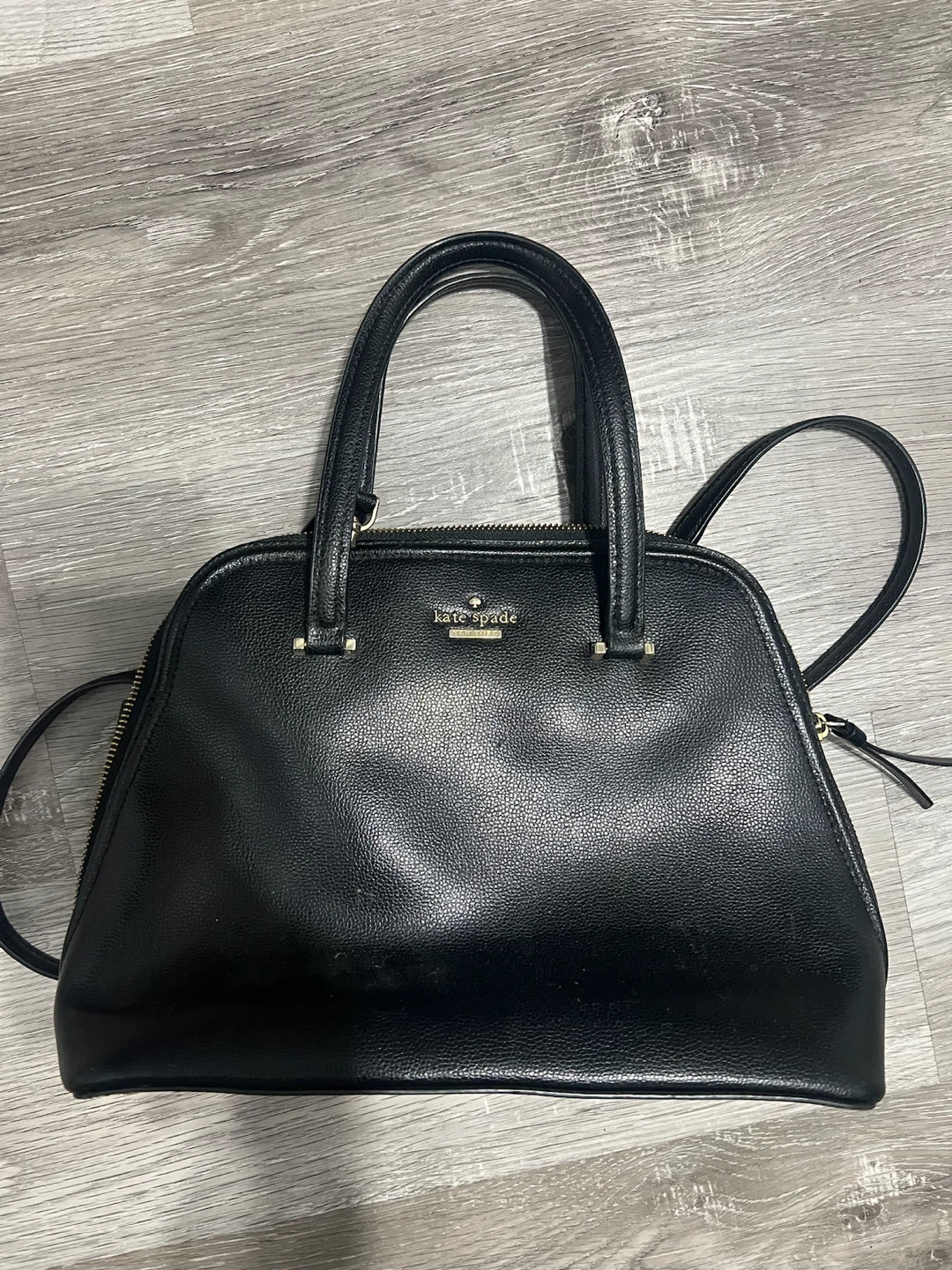 Black Kate Spade Dome Handbag