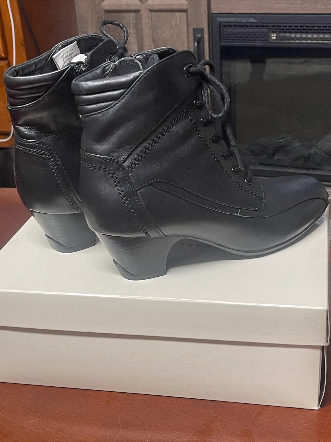 Black Leather Ankle Boots - photo 3