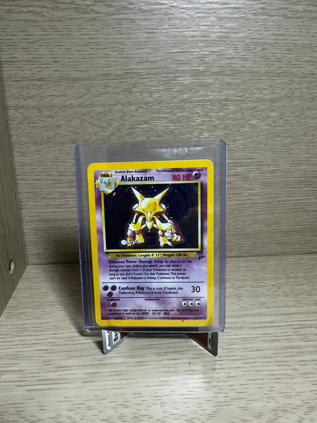Alakazam Holo Base Set 2 Pokemon Card