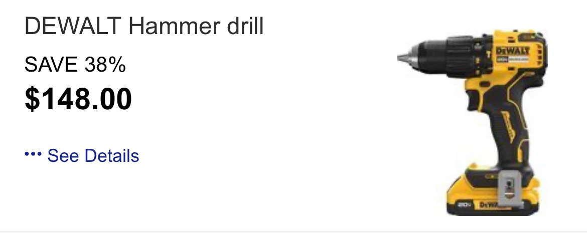 DEWALT 20V Brushless Hammer Drill