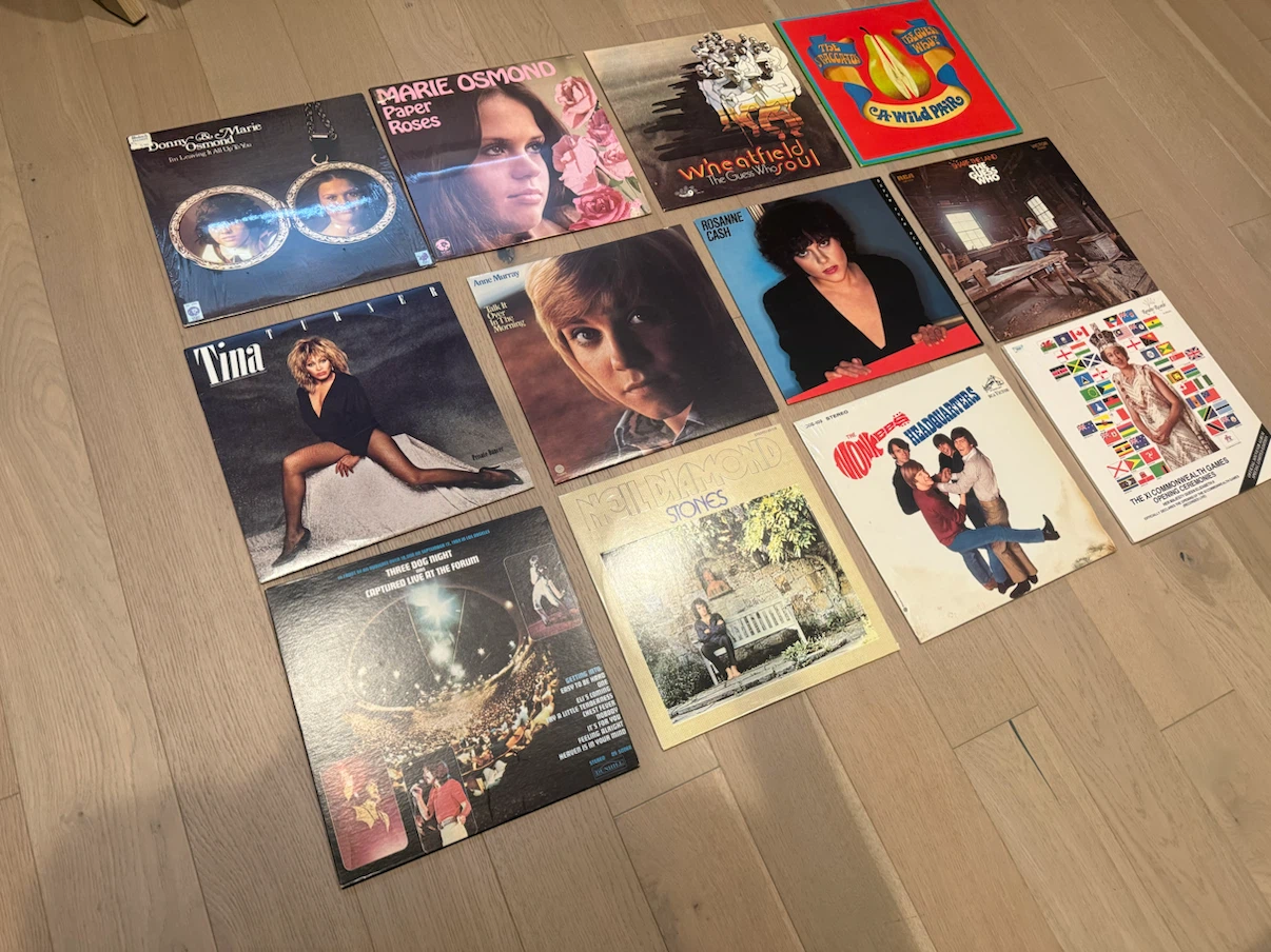 Vinyl records $10 each