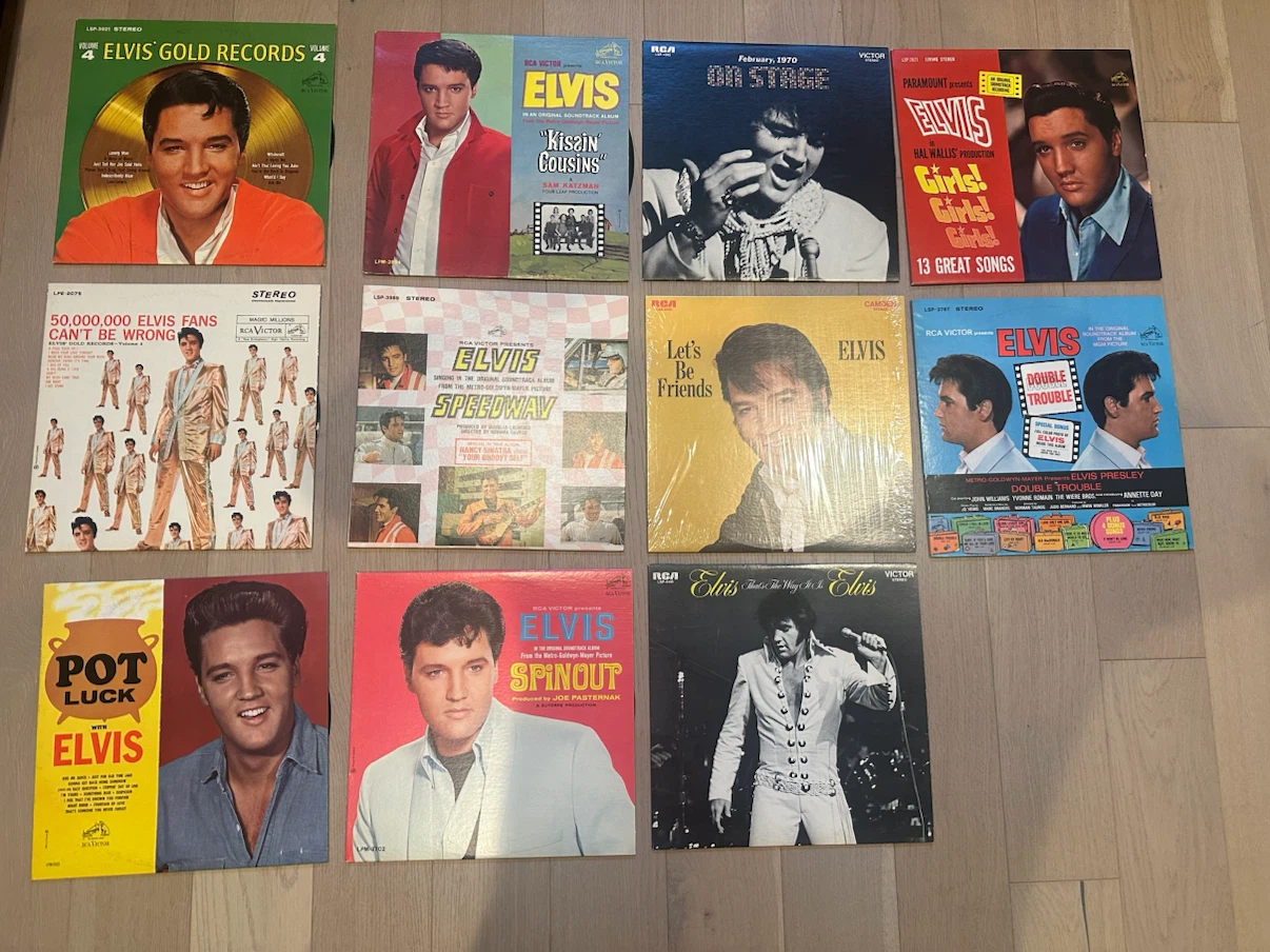 23 Elvis Presley vinyl records $25 each