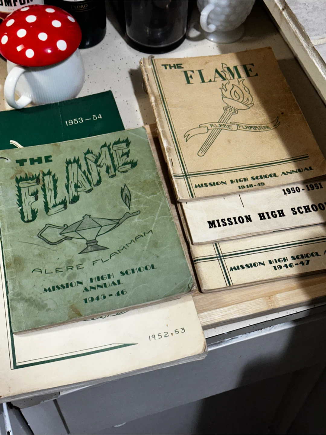 1940’s 50s Lot of 6 Mission high school yearbooks
