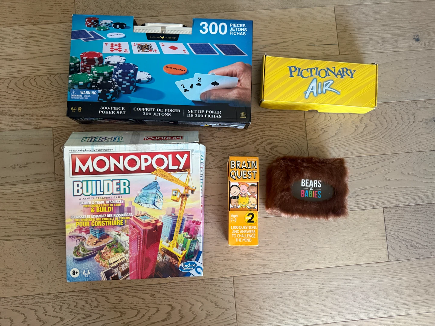 Card games and Board games $60 for all