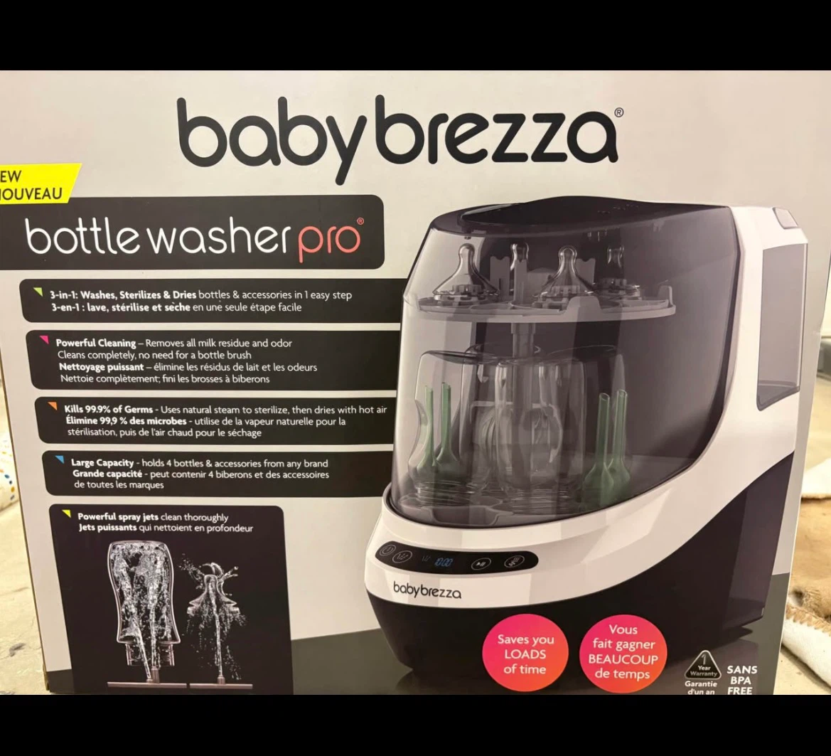 Baby Brezza Bottle Washer Pro - also sterlizes and drys bottles