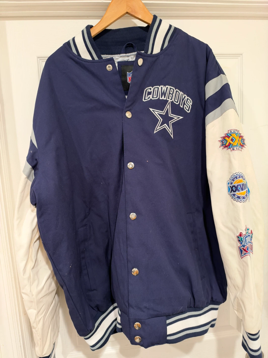 Dallas Cowboys 5x Super Bowl Champions Varsity Jacket