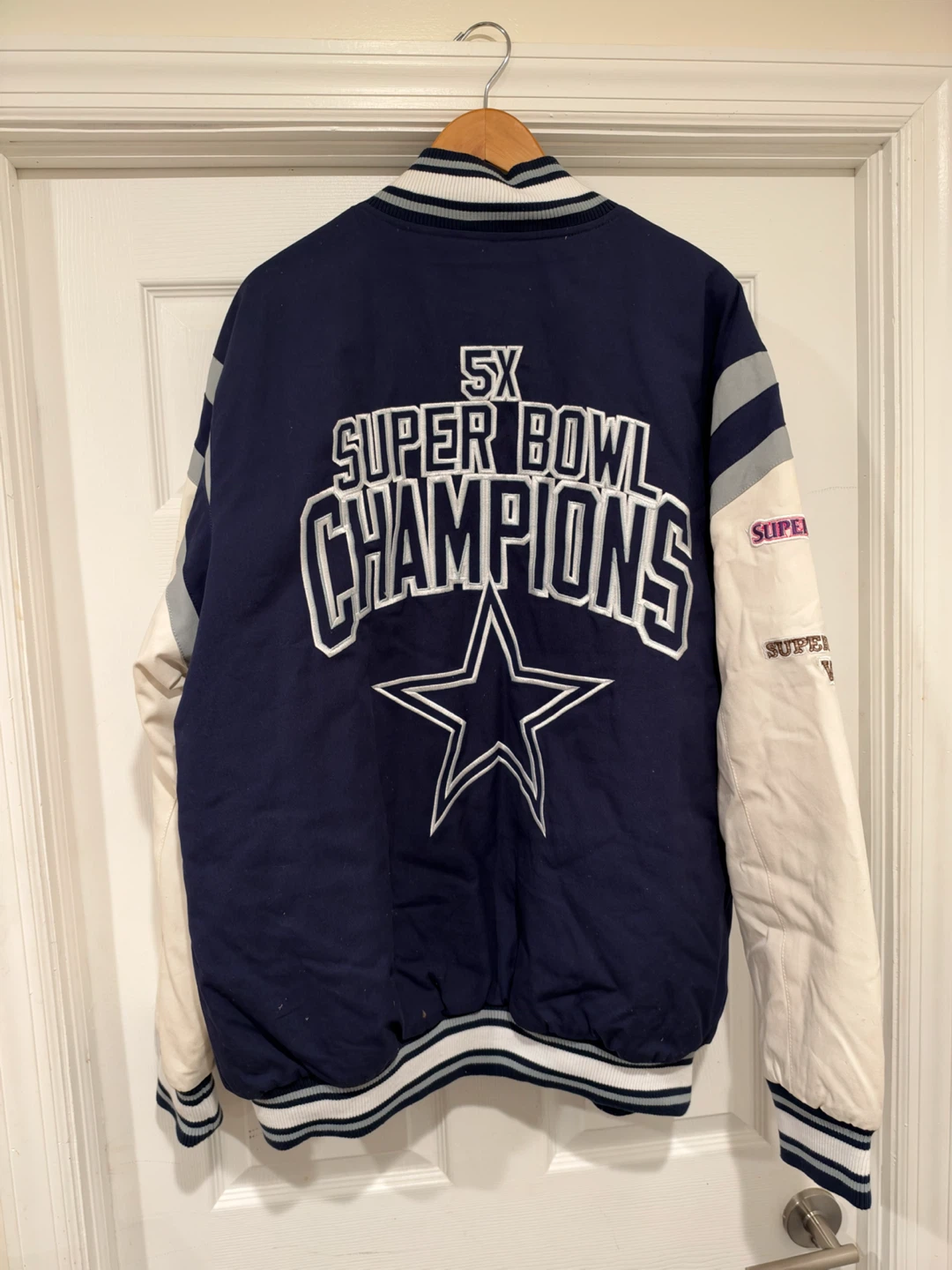 Dallas Cowboys 5x Super Bowl Champions Varsity Jacket - photo 2
