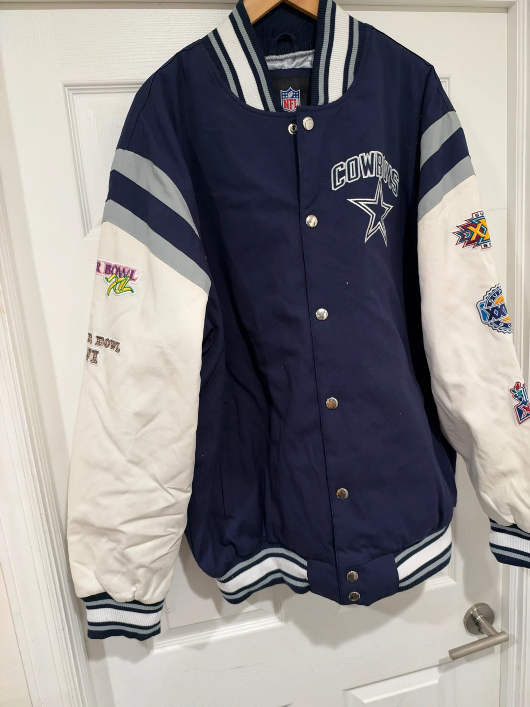 Dallas Cowboys 5x Super Bowl Champions Varsity Jacket - photo 3
