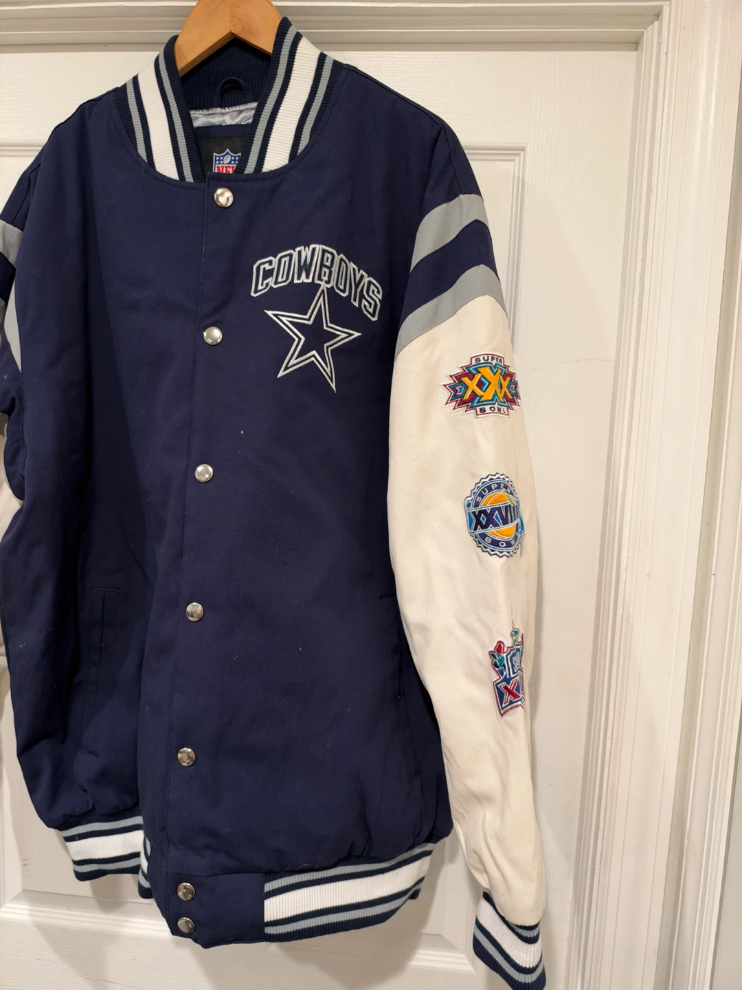 Dallas Cowboys 5x Super Bowl Champions Varsity Jacket - photo 4