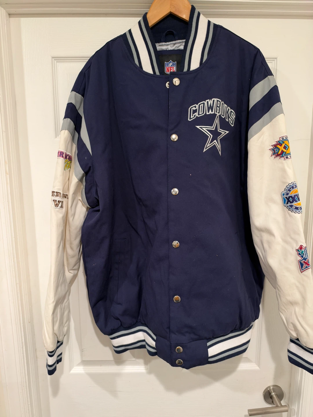 Dallas Cowboys 5x Super Bowl Champions Varsity Jacket - photo 5