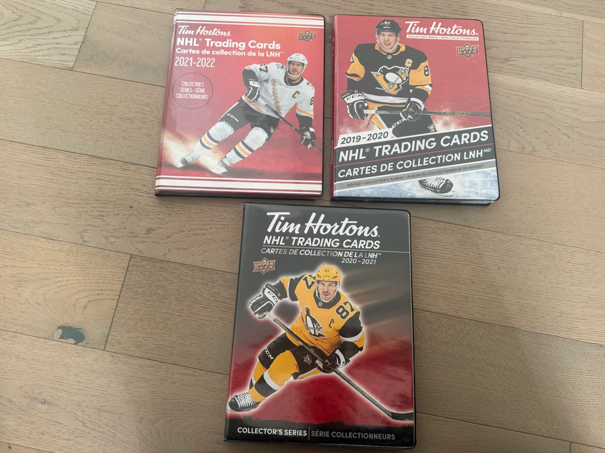 Tim Hortons hockey card collections & binders
