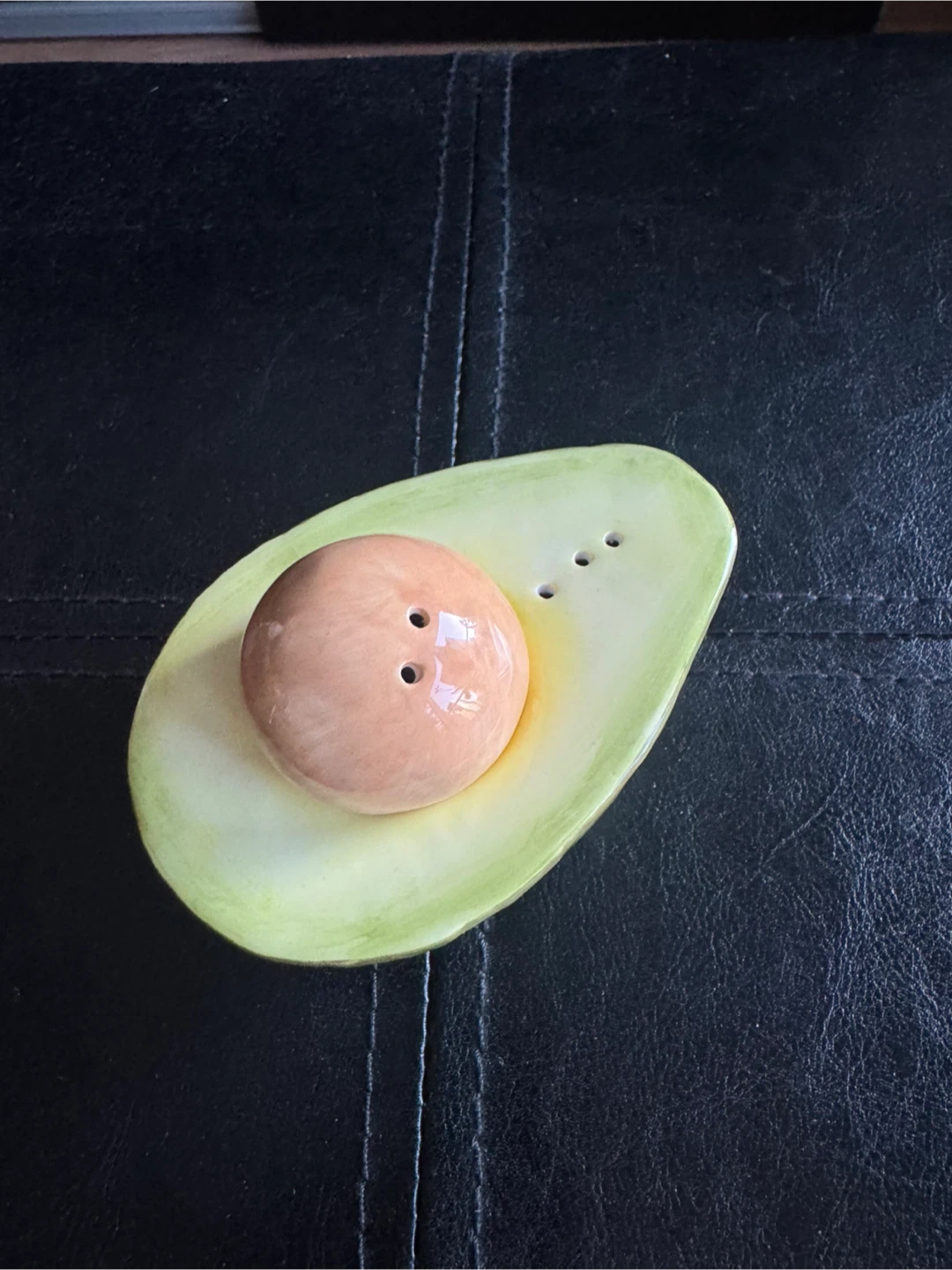 Ceramic Avocado Salt and Pepper Shakers
