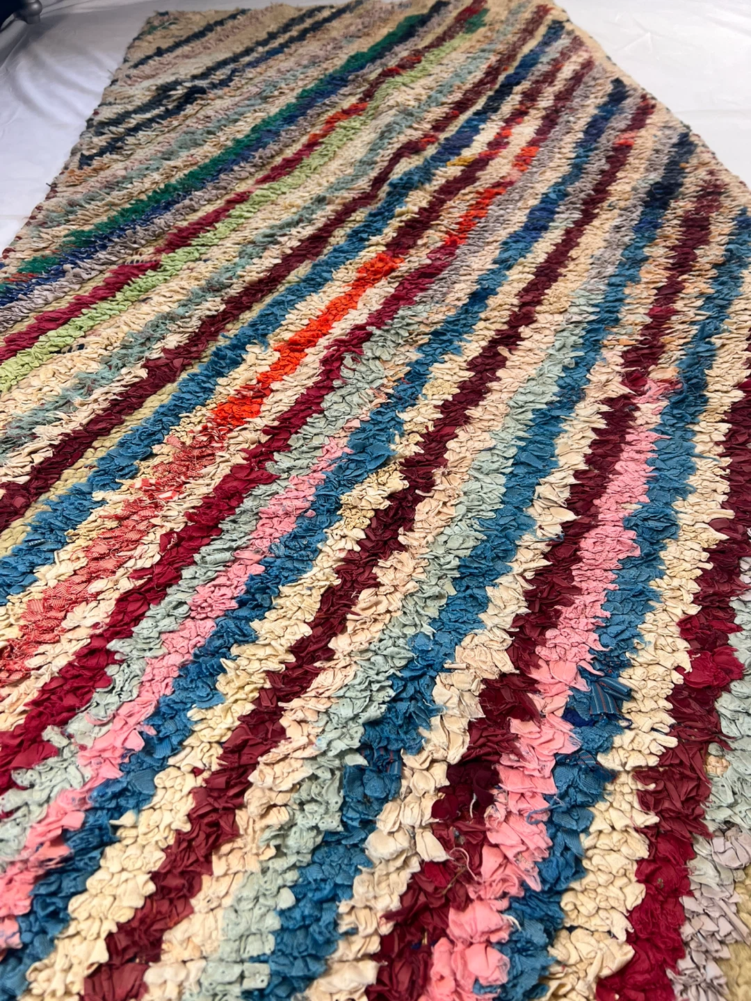 Vintage Handmade Moroccan Runner Rug Striped Berber Hallway - photo 2
