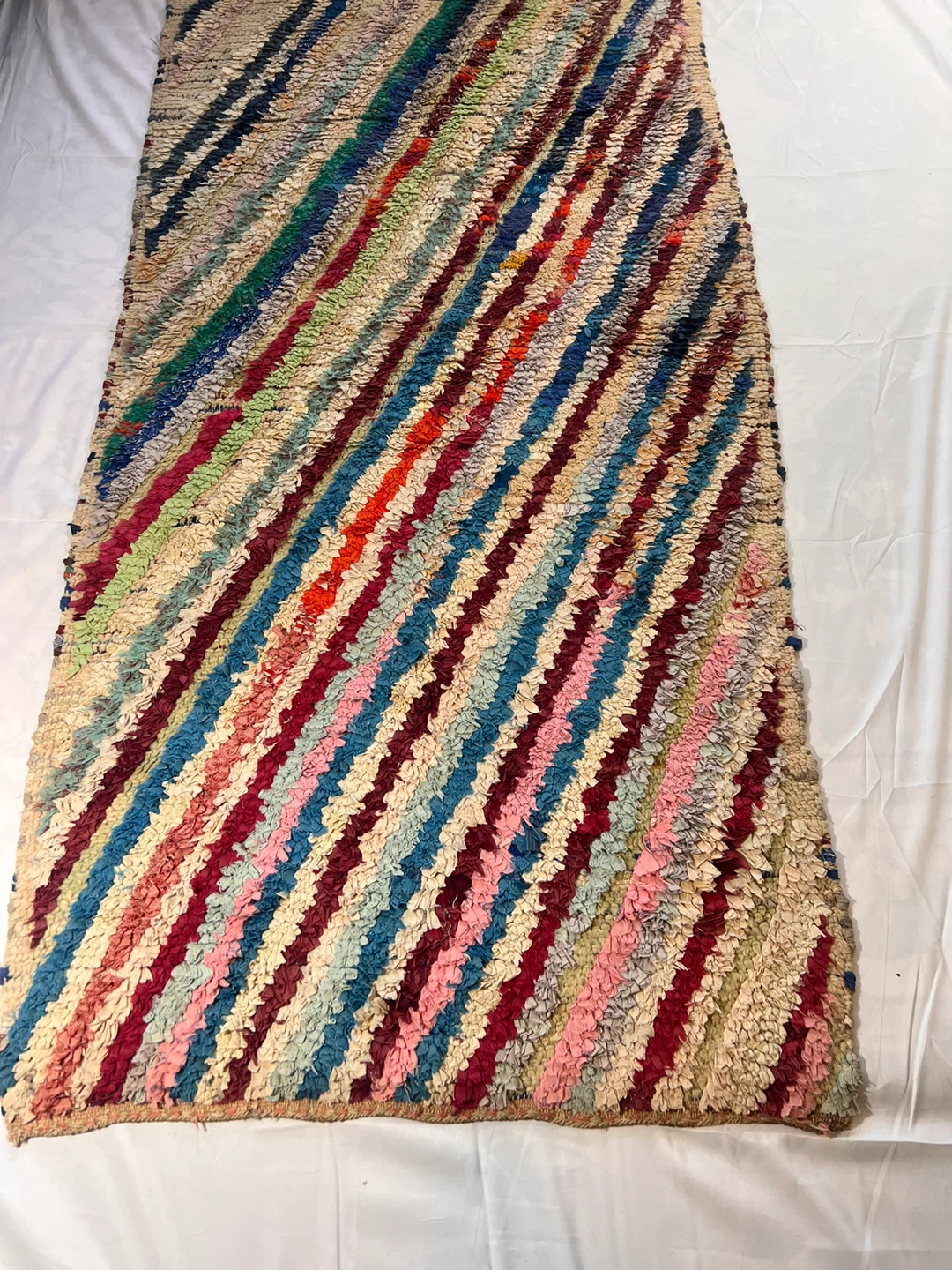 Vintage Handmade Moroccan Runner Rug Striped Berber Hallway - photo 5