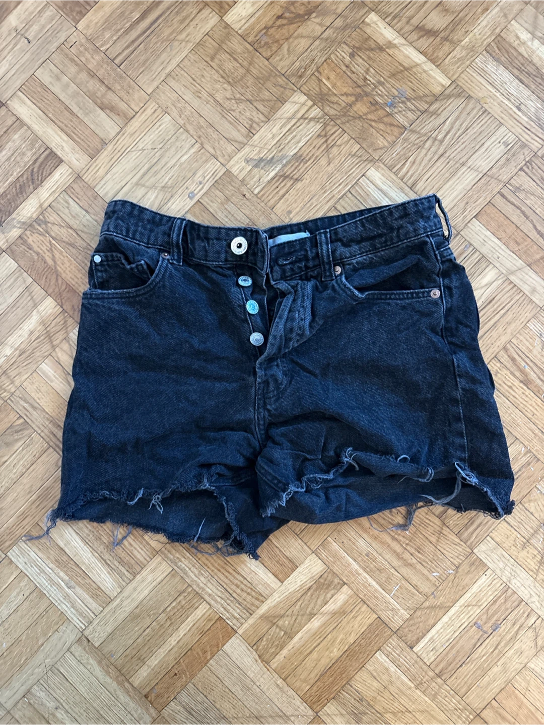 Black Denim Shorts Size 4