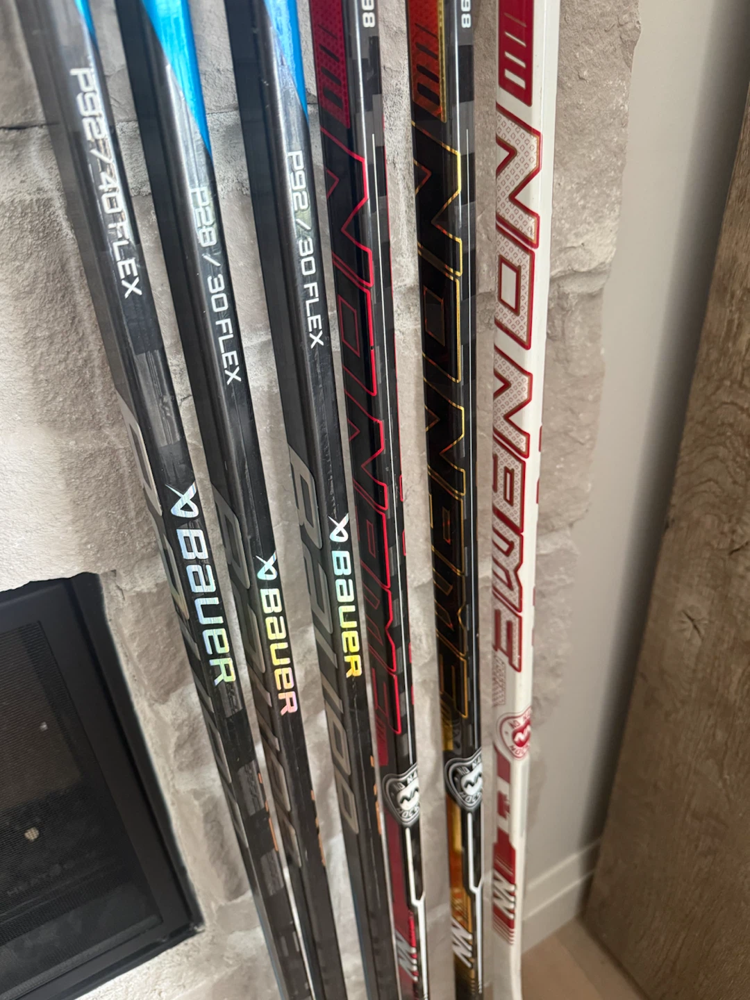 LEFT hockey sticks