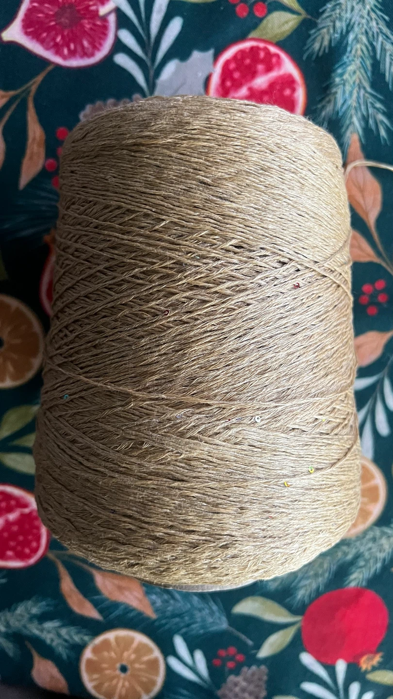 90% Italian Shimmer Linen Cone ✨🧶 | 710g