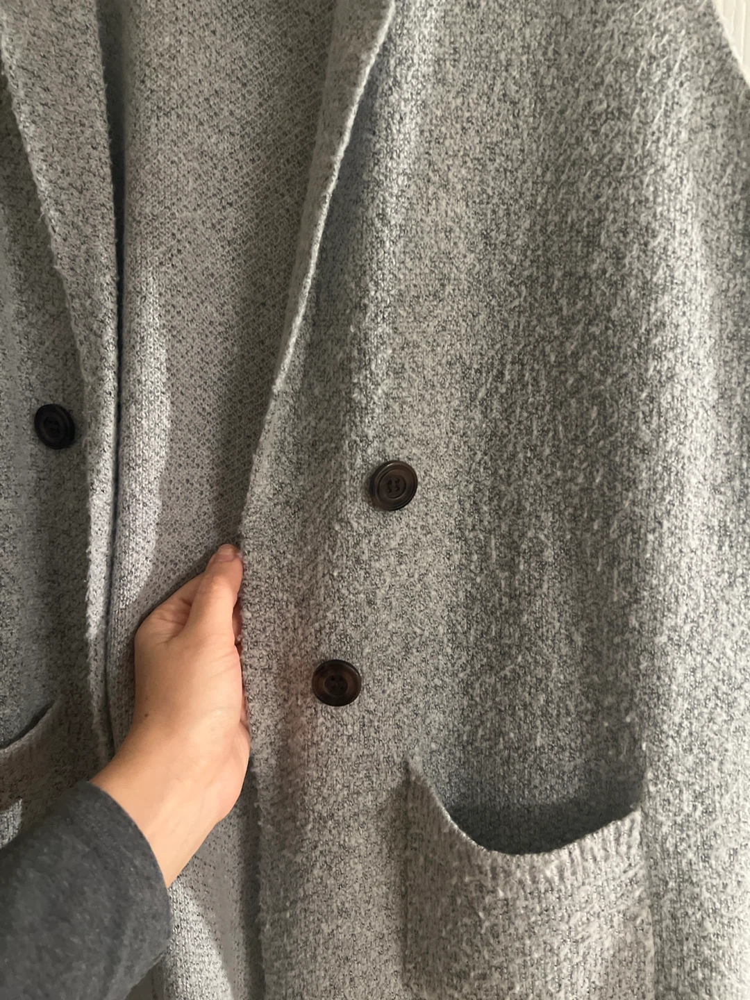OVLA Grey Knit Long Vest - photo 3