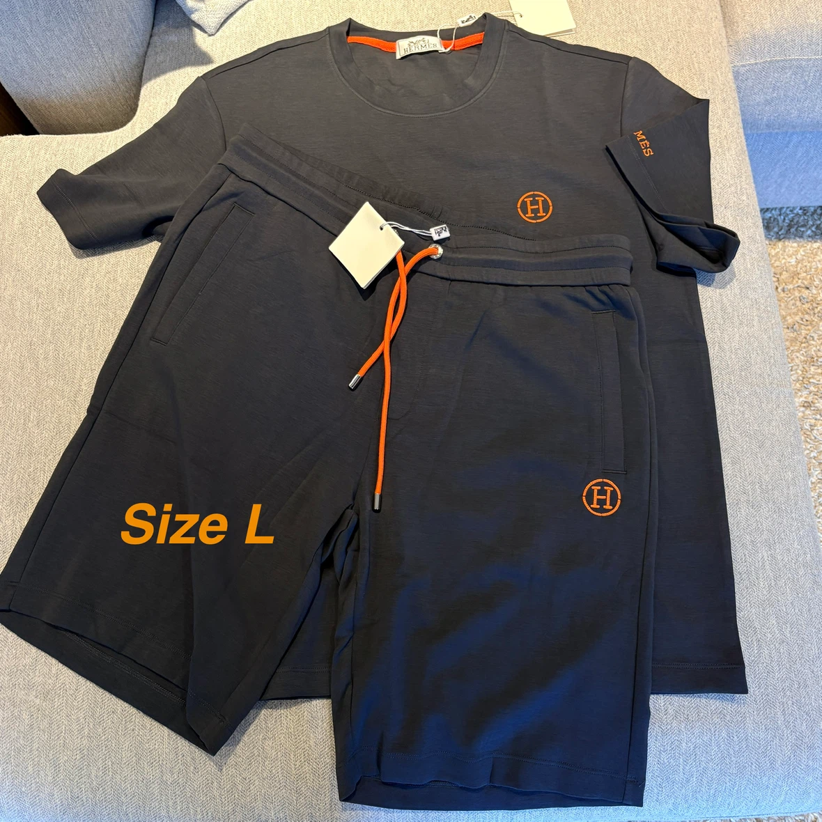 Hermes T-Shirt and Shorts Set