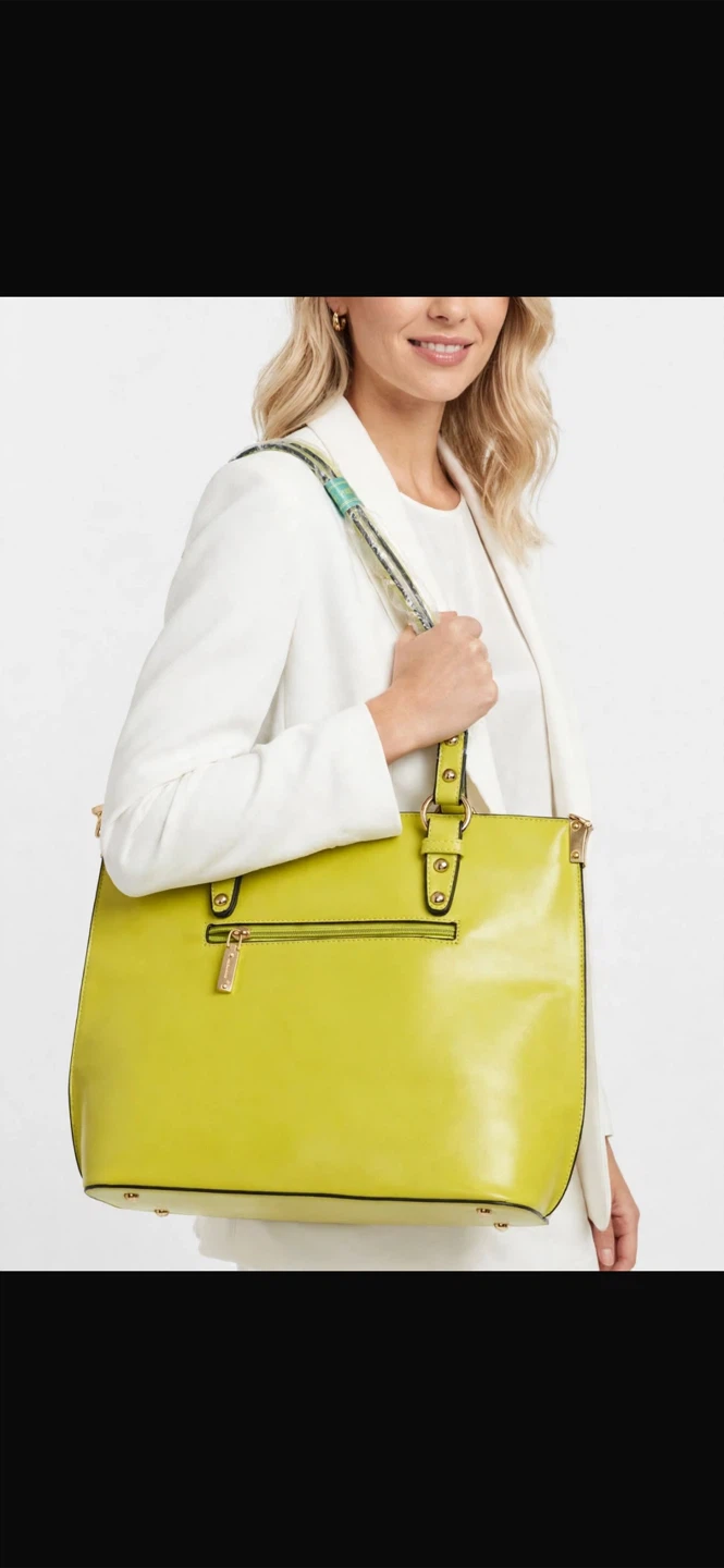 Jiajnoly Yellow Tote Bag Brand New