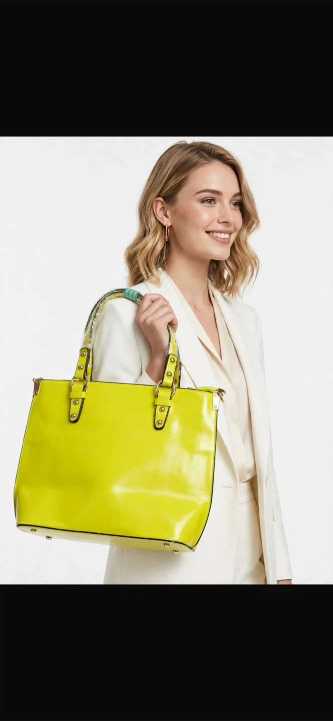 Jiajnoly Yellow Tote Bag Brand New - photo 2